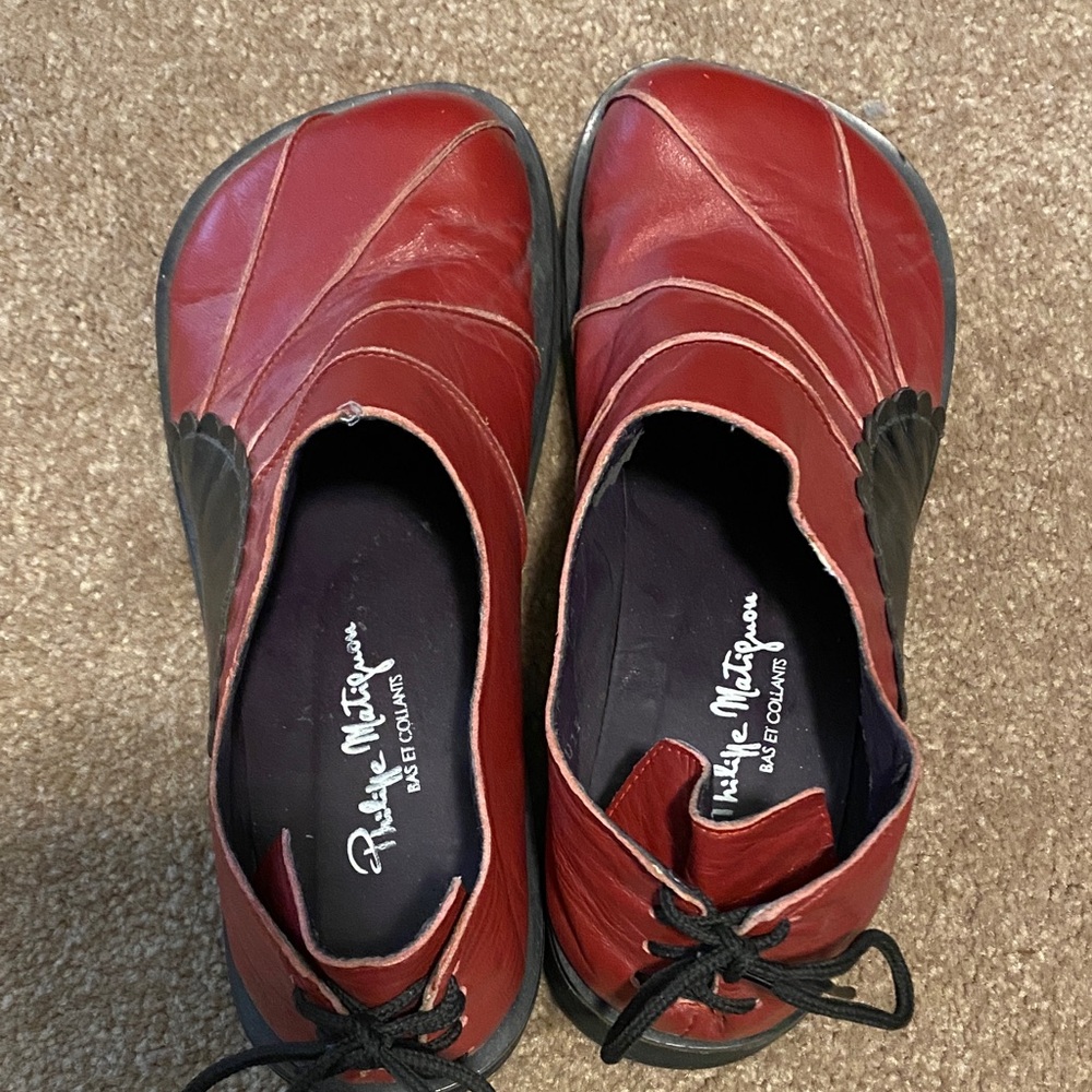 Philippe Model Red and Black Women's Shoes